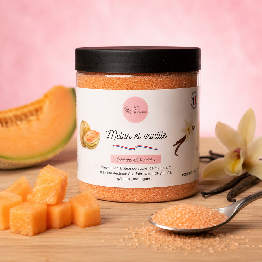 Sucre aromatisé Melon Vanille en situation