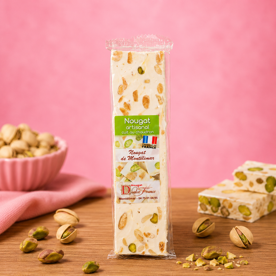 Nougat de Montélimar barre 100g en situation