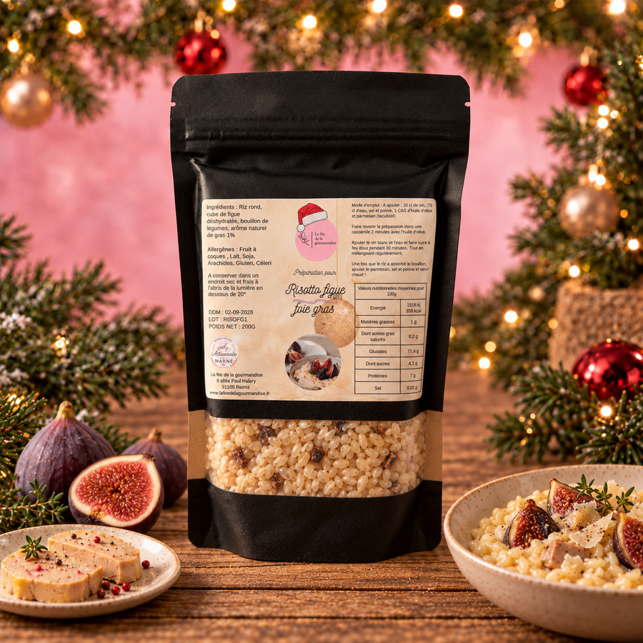 Risotto Figue & Foie Gras 200G en situation