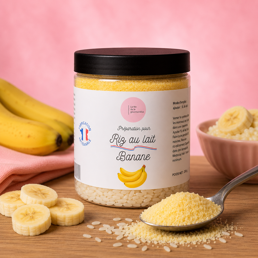 Riz au lait Banane en situation