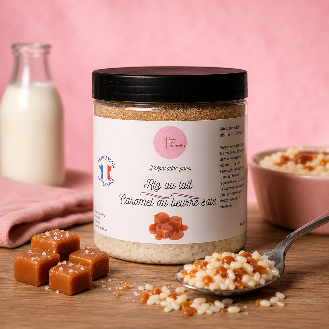 Préparation pour riz au lait Caramel au beurre salé