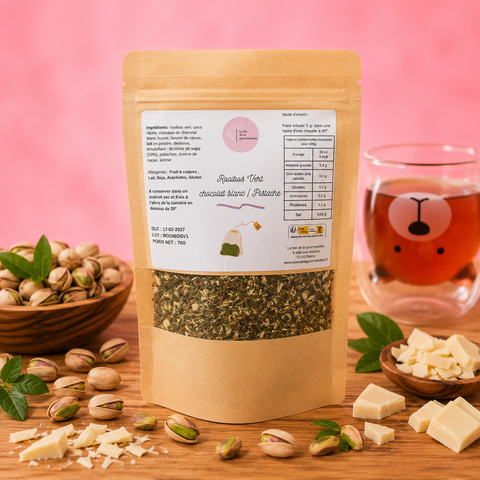 Rooibos Chocolat blanc pistache
