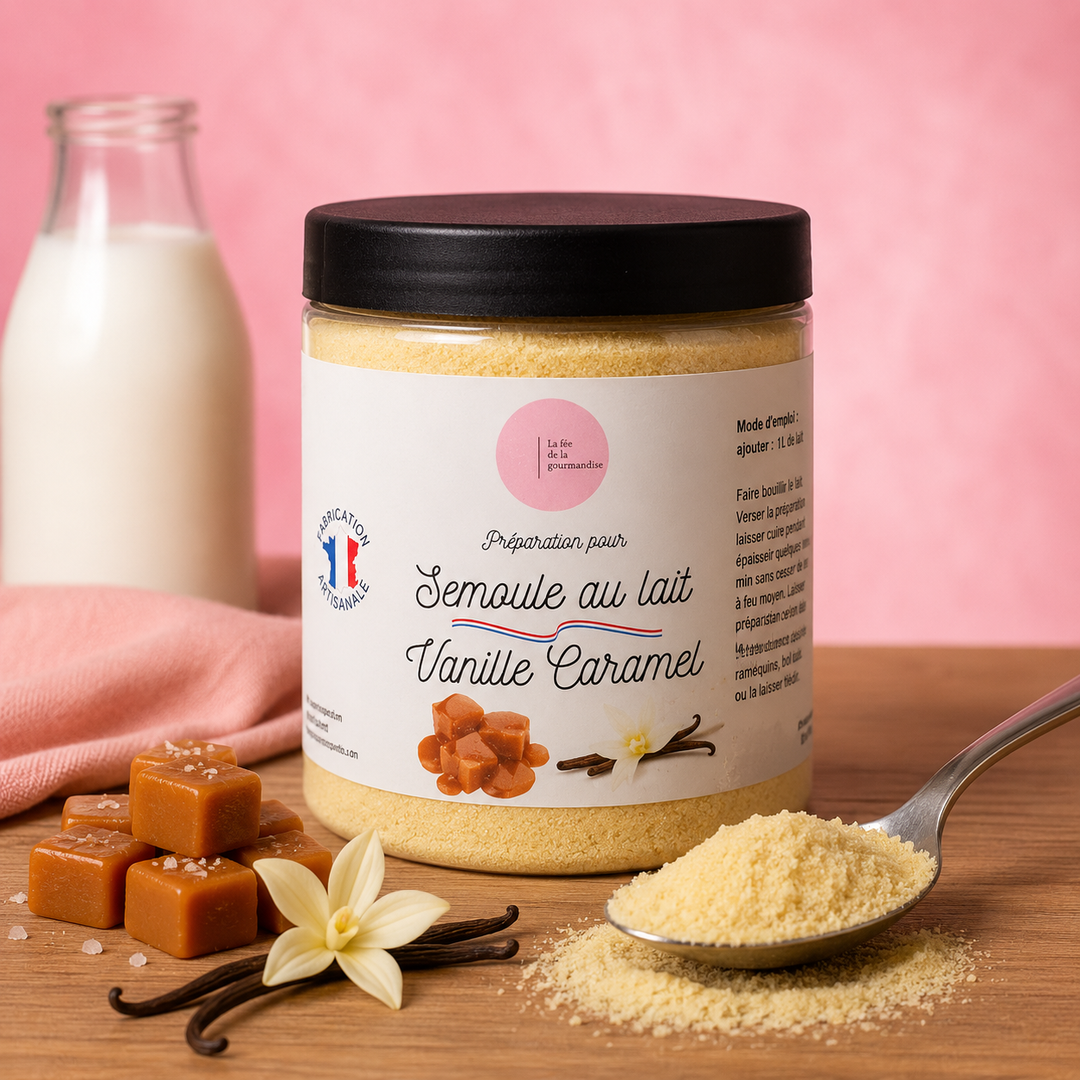 Semoule au lait Vanille Caramel
