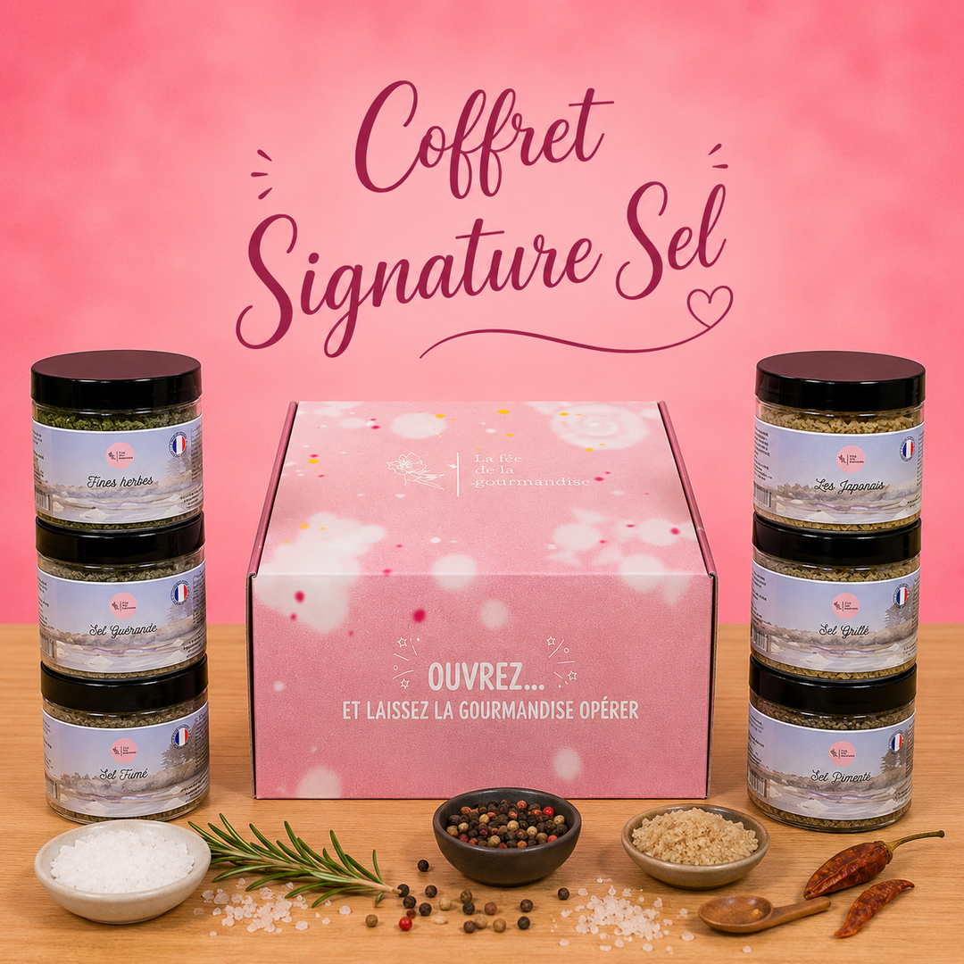 Coffret signature 6 pots de sels 250G