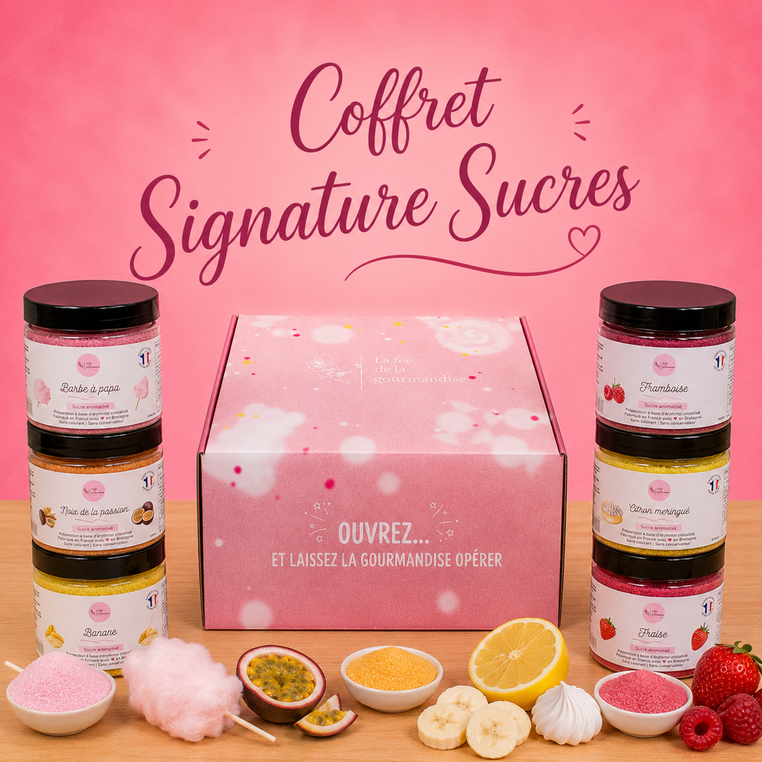 Coffret signature 6 pots de sucres 250G