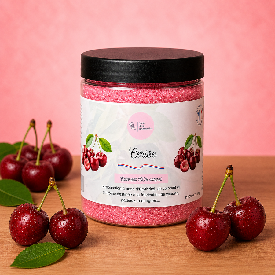 Érythritol Aromatisé Cerise 250G en situation