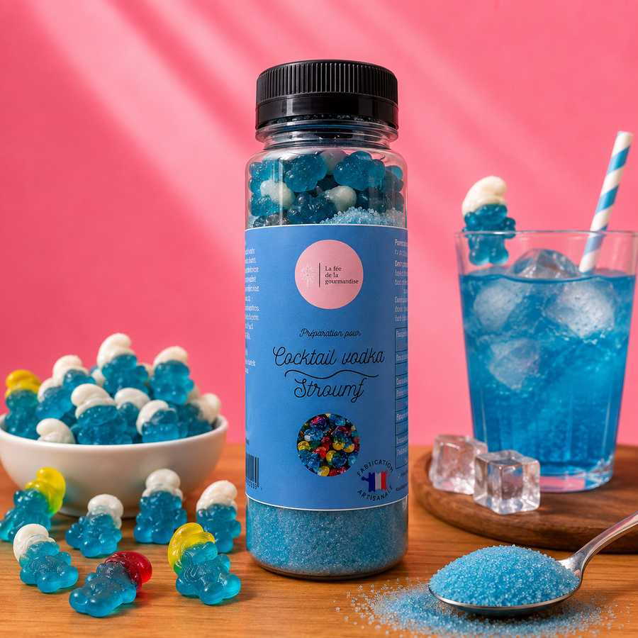 Cocktail vodka Stroumf en situation