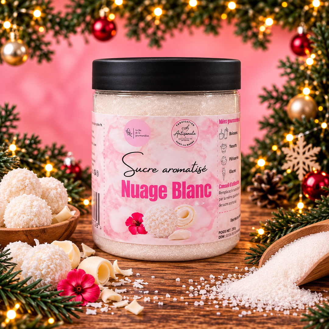 Sucre aromatisé Nuage Blanc (Chocolat blanc & Coco)