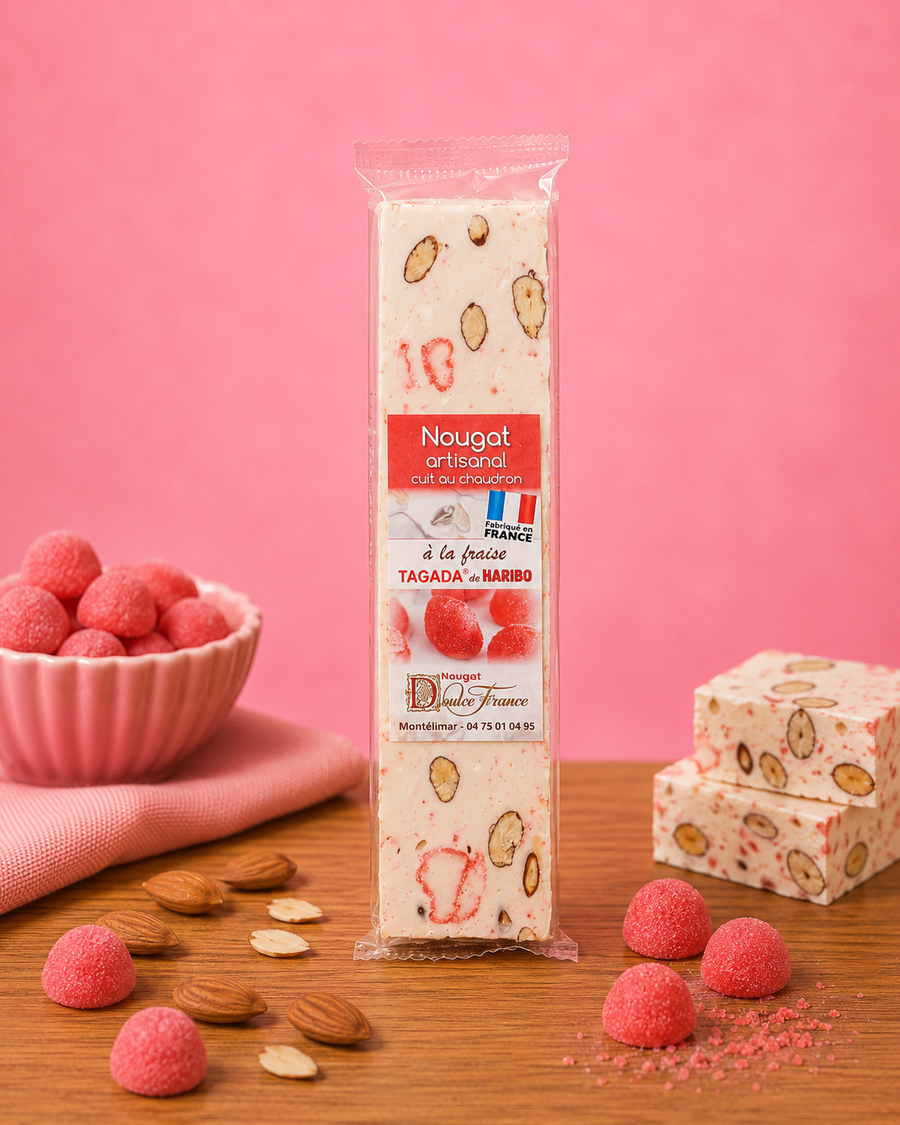 Nougat Fraise Tagada 100G en situation