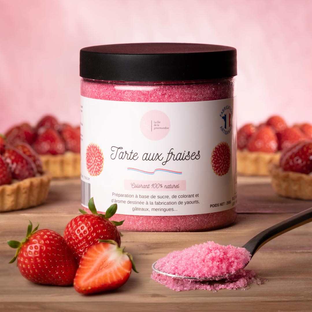 Sucre aromatisé Tarte aux fraises