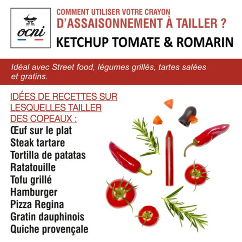 COFFRET 1 CRAYON KETCHUP TOMATE & ROMARIN