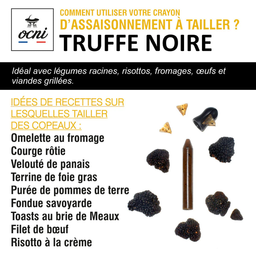 COFFRET FESTIN FESTIF | 3 CRAYONS : BASILIC (BIO) + TRUFFE NOIRE + CÈPE en situation
