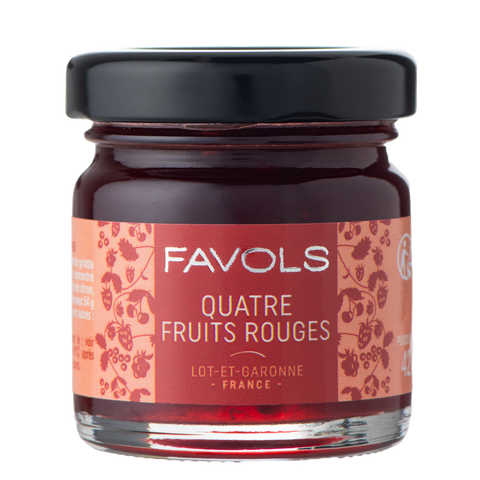 Confiture 4 fruits rouges 42G