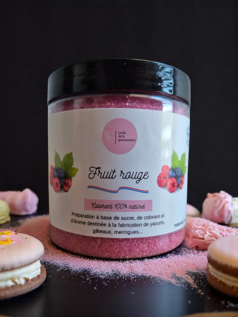 Sucre aromatisé fruits rouges 250G