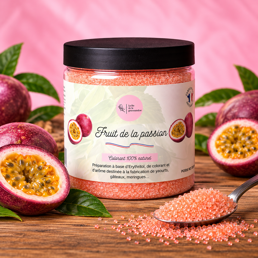 Érythritol Aromatisé Fruit de la Passion 250G en situation