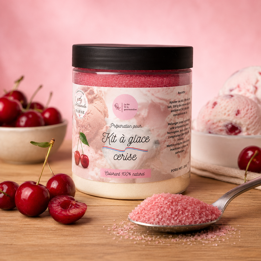 Kit à glace Cerise en situation