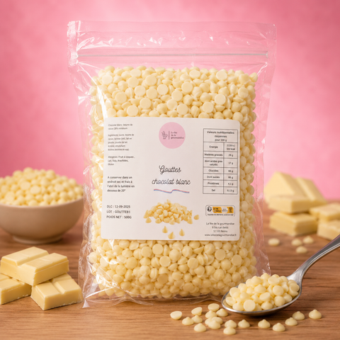 Gouttes chocolat blanc 500G