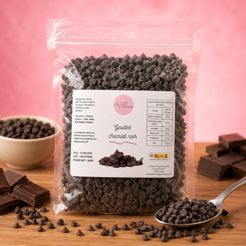 Gouttes chocolat noir 500G