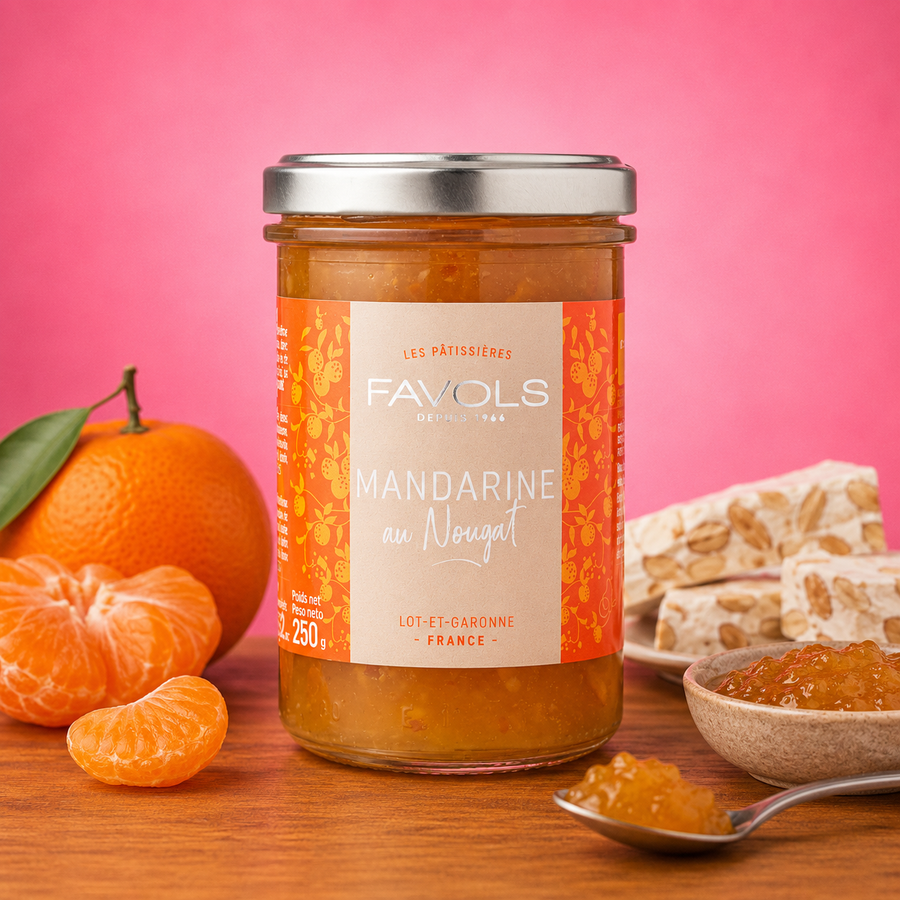 Confiture Mandarine nougat 250G en situation