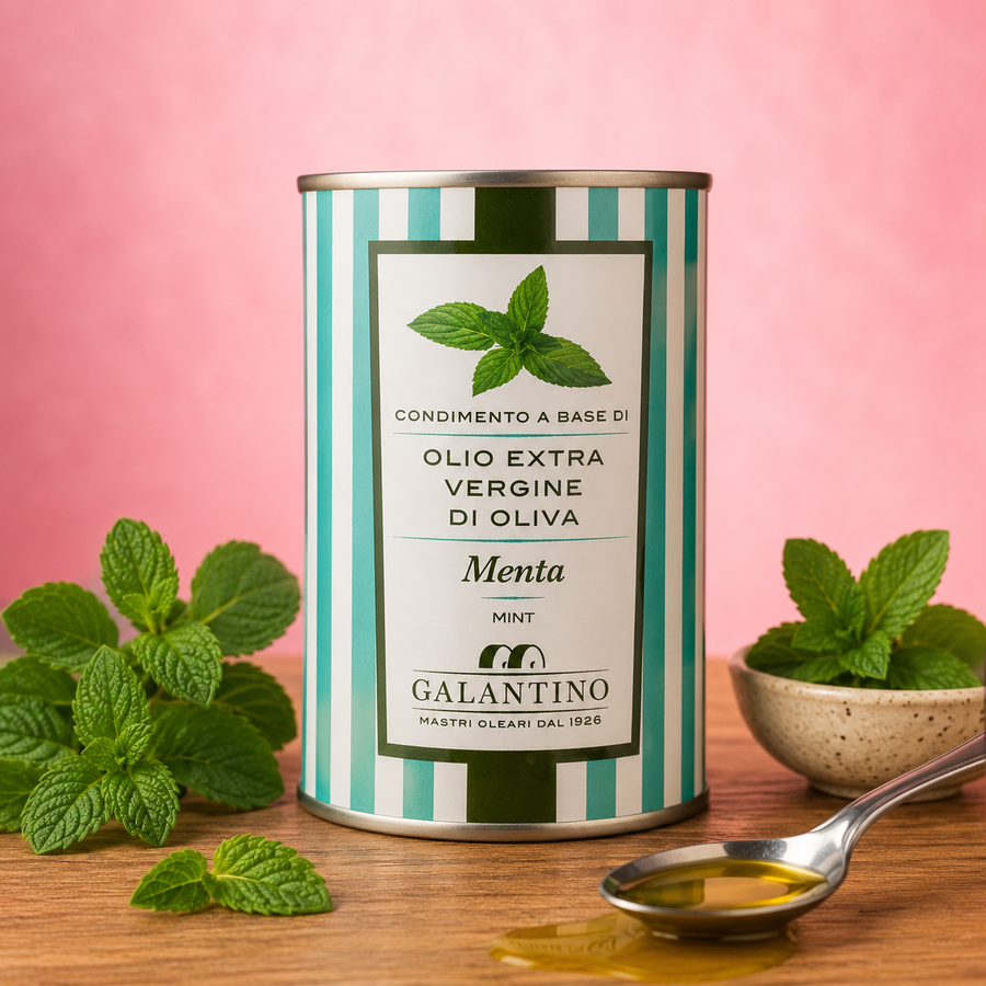 Huile d'olive Menthe 25CL en situation