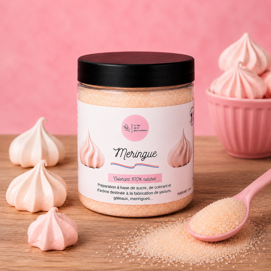 Sucre aromatisé Meringue 250G en situation
