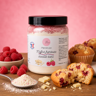Muffins framboise chocolat blanc 470G