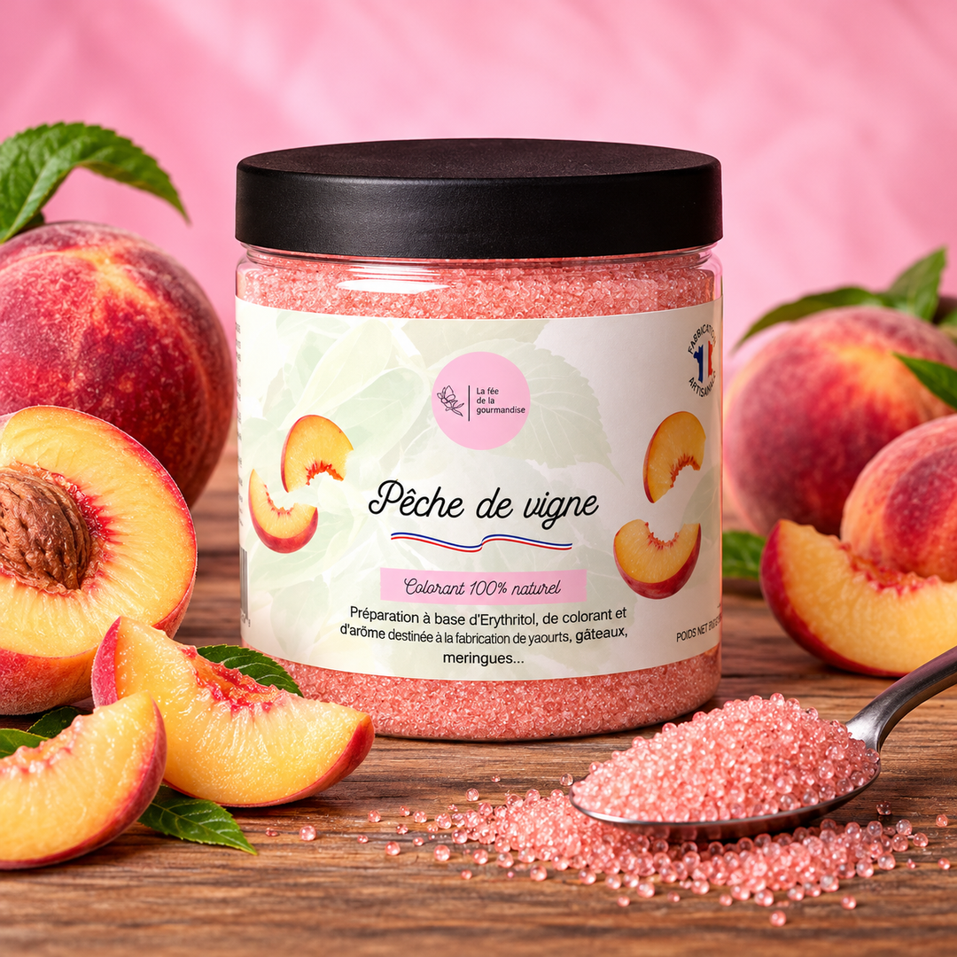 Érythritol Aromatisé Pêche de Vigne 250G