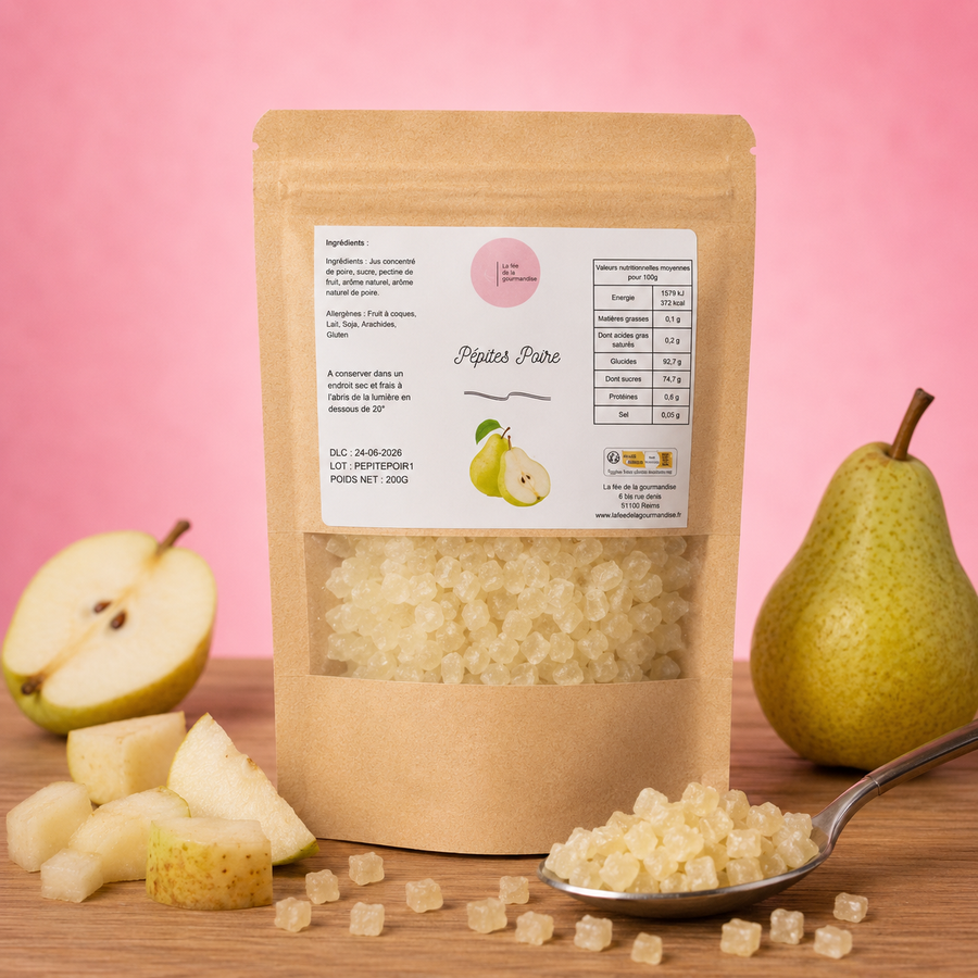 Pépites Poire 200G en situation