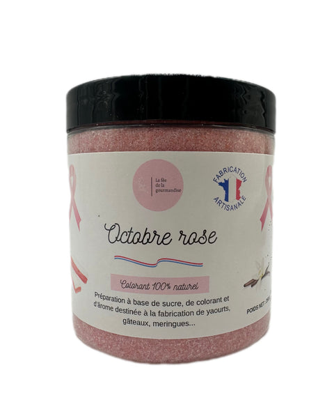 Sucre aromatisé Octobre Rose 250G ( Biscuits rose de Reims )
