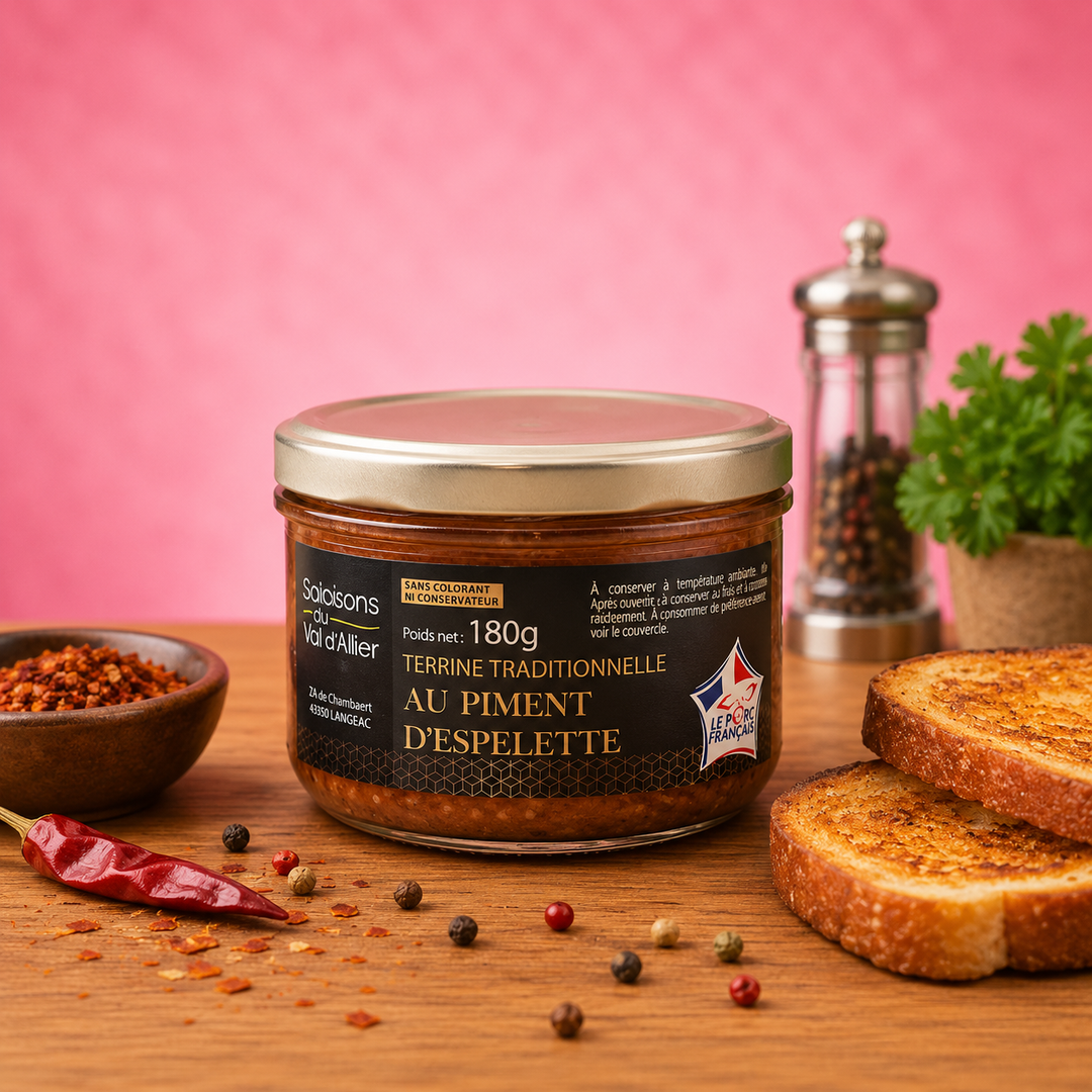 Terrine Campagnarde au Piment d'Espelette 180g