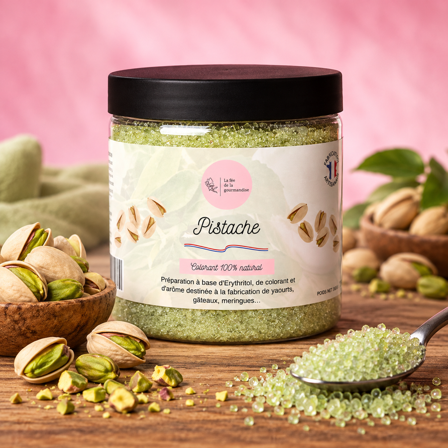 Érythritol aromatisé Pistache 250G en situation