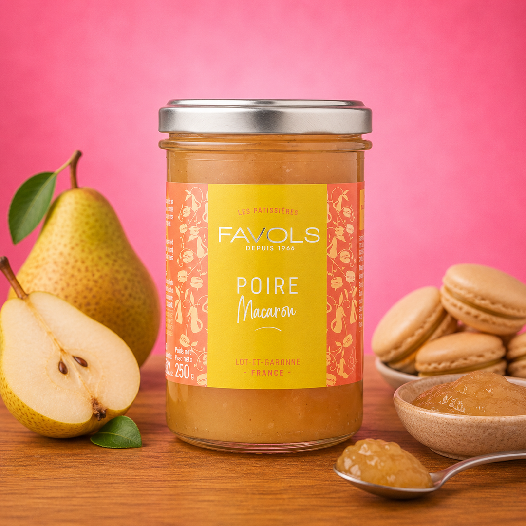 Confiture Poire macaron 250G