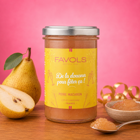 Confiture de la douceur pour fêter ça (Poire-Macaron) 250G