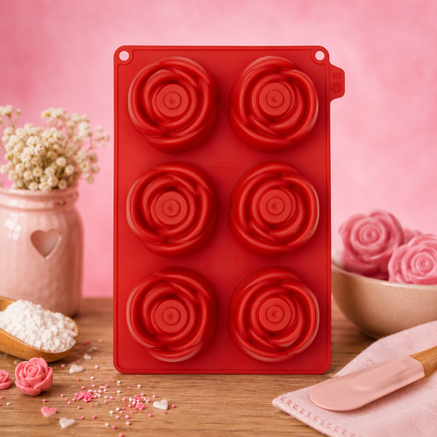 Moule 3D Rose en situation