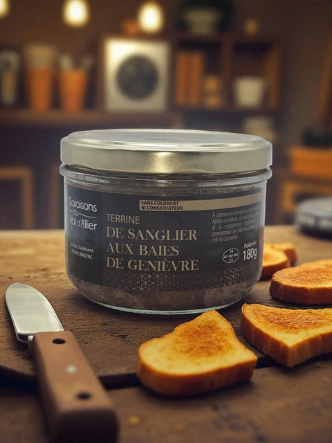 Terrine sanglier aux baies de genièvre 180G