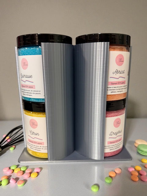 Présentoir 8 sucres Gris soie