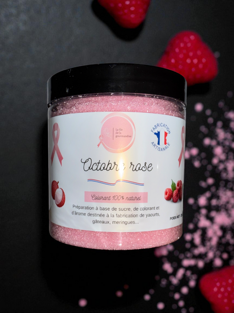 Sucre octobre rose ( framboise et litchi )
