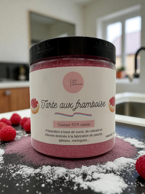 Sucre aromatisé Tarte aux framboise