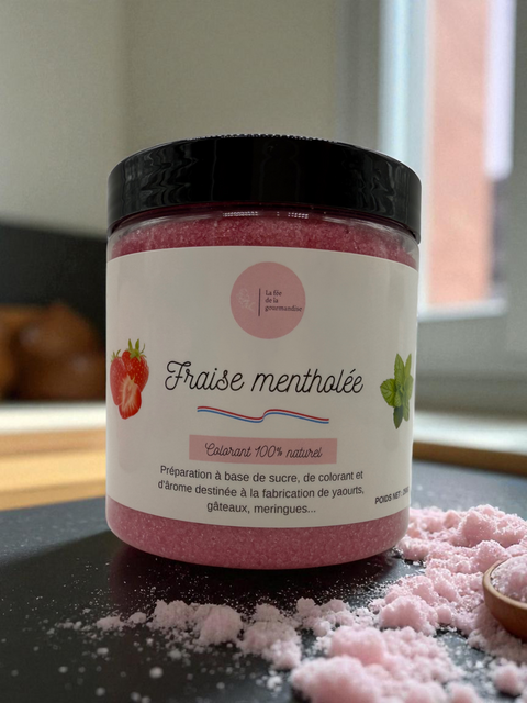 Sucre aromatisé Fraise mentholée