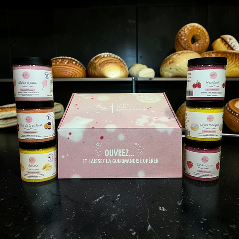 Coffret signature 6 pots de sucres 250G
