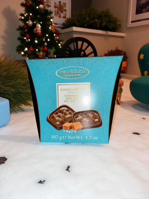 Boite choc lait caramel 107G