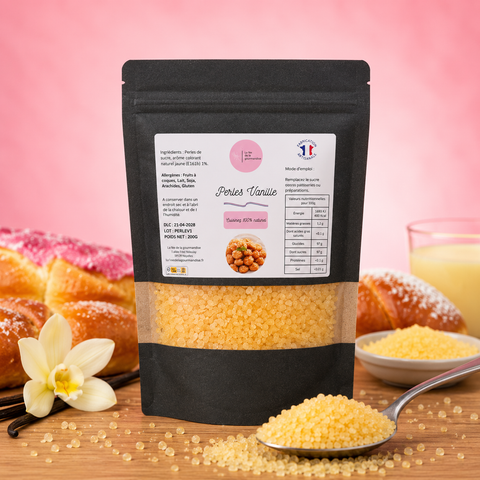 Perles de sucre aromatisé Vanille